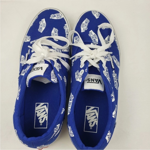 VANS Men's Doheny Off The Wall.  Racing Blue/White Skate monogram Size 10 - Picture 7 of 9